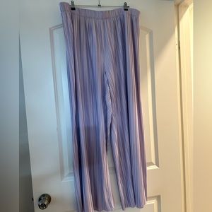 Ann Taylor Plisse Pant - lavender